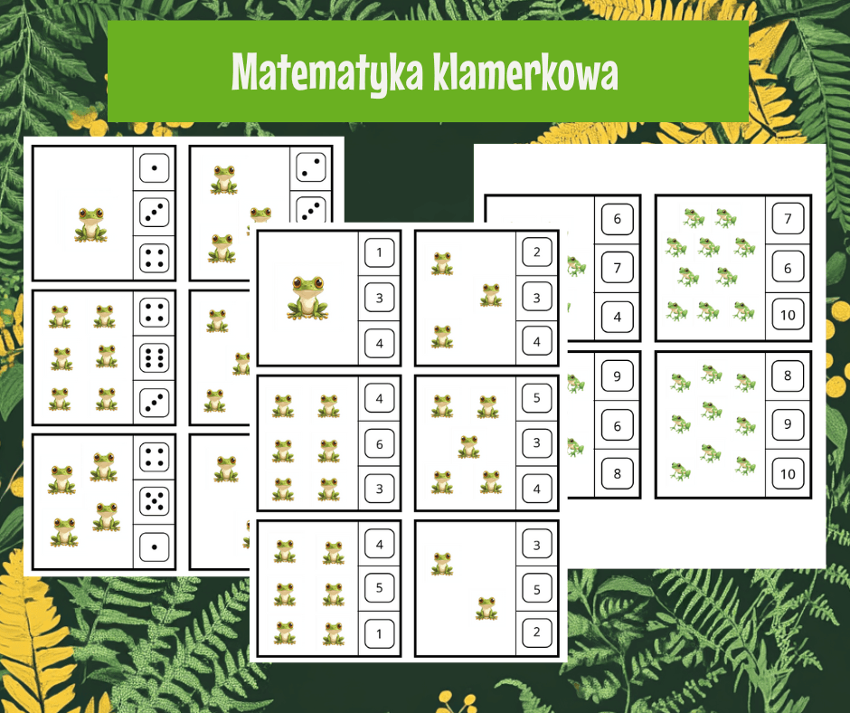 Dzień Żaby - klamerkowa matematyka