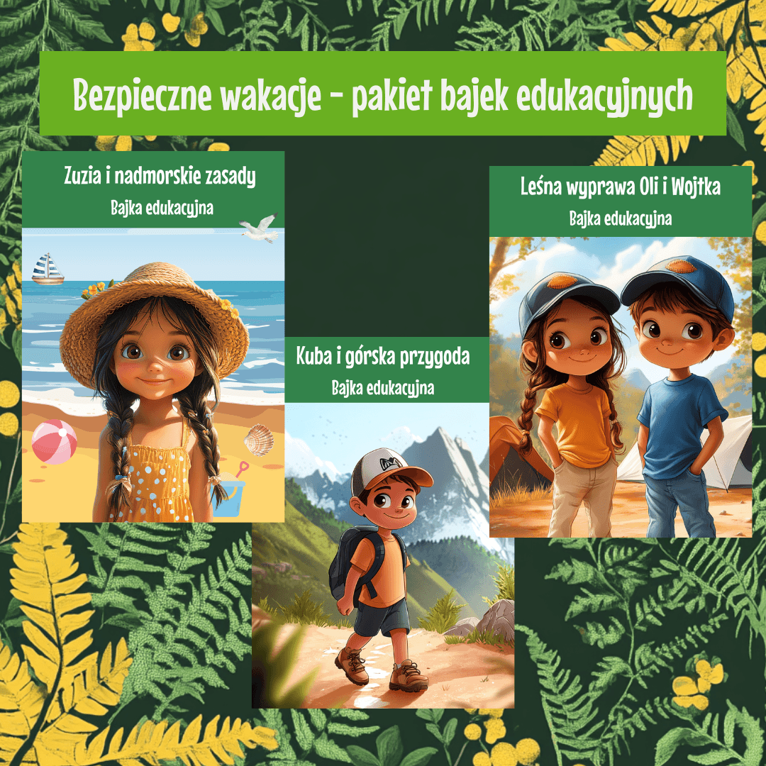 Bezpieczne wakacje – pakiet bajek edukacyjnych