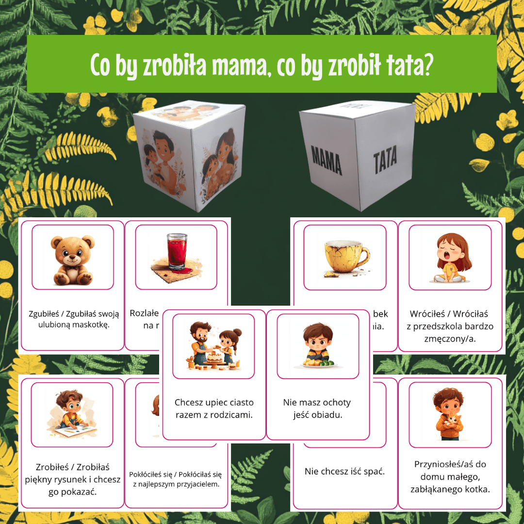 Gra "Co by zrobiła mama, co by zrobił tata?"