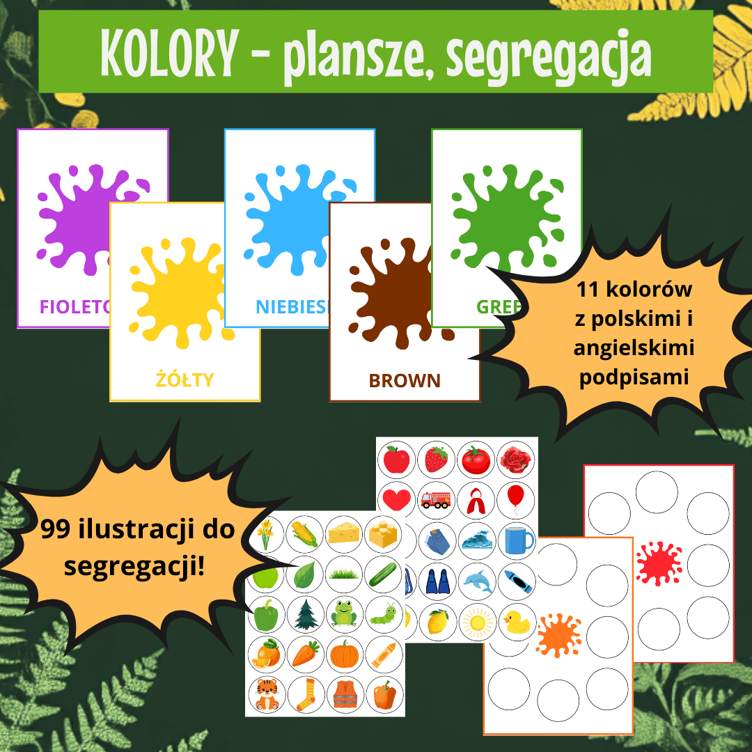 Kolory - plansze i segregacja