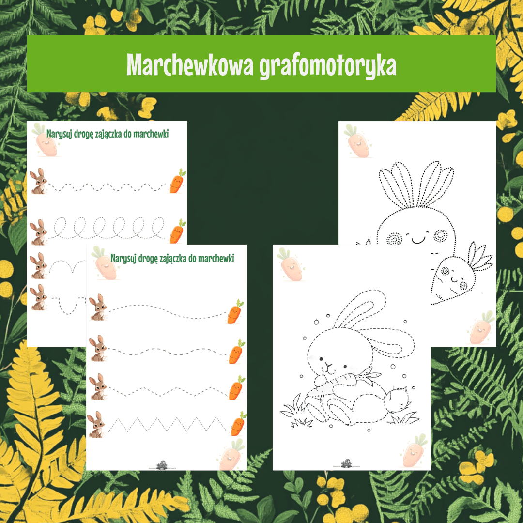 Dzień Marchewki - grafomotoryka