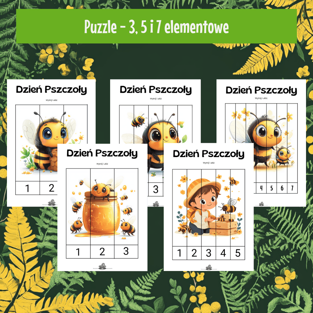 Dzień Pszczoły - puzzle matematyczne